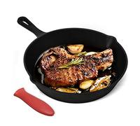 Joejis Sartén de Hierro Fundido - 25cm Sartén antiadherente para inducción Horno Plancha Gas