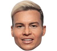 Joel Corry (Blonde Hair) Big Head. Máscara más grande que la vida.