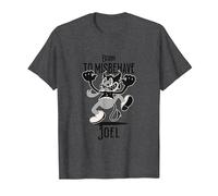 Joel - Nombre de Chico Genial con un diablillo Lindo Camiseta, Hombre, Jaspeado Oscuro, 3XL