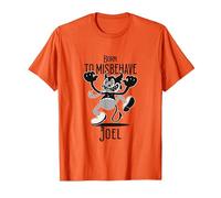 Joel - Nombre de Chico Genial con un diablillo Lindo Camiseta, Hombre, Naranja, XXL
