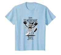 Joel - Nombre de Chico Genial con un diablillo Lindo Camiseta, Niños, Azul Bebé, 2 años