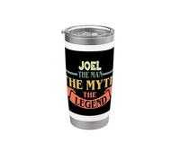 Joel The Man The Myth The Legend - Camiseta con nombre personalizado Vaso térmico de acero inoxidable de doble pared