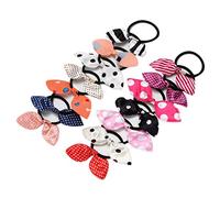 JOERBABU 1 banda para el pelo, gomas para el pelo para niñas, bandas de goma para mujer, con lazo, coleteros para cola de caballo, color aleatorio