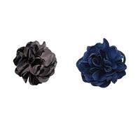 JOERBABU 2 diademas hechas a mano con flores grandes para el cabello, coleta, elásticas, para mujer, decoración de peinados para fiestas