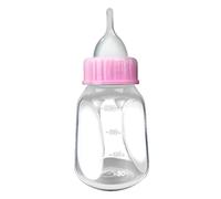 JOERBABU 4 biberones de alimentación para mascotas recién nacidos, botella de leche de animales pequeños para gatitos, cachorros, lactancia, cepillo para pezones, 4 onzas