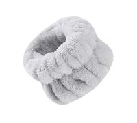 JOERBABU Banda para el pelo, 1 pulsera absorbente de felpa, toalla de lavado de muñeca, maquillaje, suave, toalla de rizo