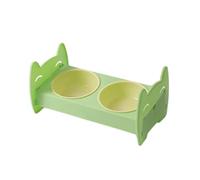 JOERBABU Cuenco doble elevado para perros pequeños, plato de alimentación elevado con soporte, cuenco desmontable fácil