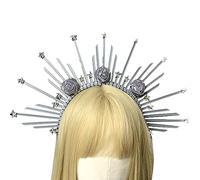JOERBABU Diadema de resina Halos para el pelo, accesorios para el cabello, tiaras, aro para el pelo para mujeres y niñas, para cosplay de Wicca, boda, fiesta