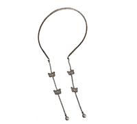 JOERBABU Diadema fina con perlas para el pelo, banda lateral fina, brillante, para boda, compromiso, fiesta, diadema fina para