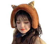 JOERBABU Diadema para el pelo, orejeras cálidas de invierno, orejas de animales, diadema de felpa térmica, calentador de orejeras, diadema para el pelo para novia, amante y hermanita