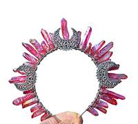 JOERBABU Diadema para el pelo, para joyería de cristal, diadema de metal retro, mago, boda, novia, para el sol