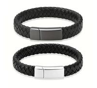 JOERBABU Pulsera de cremación ajustable para cenizas, 2 unidades, recuerdo conmemorativo, pulsera trenzada de urna para hombres y mujeres