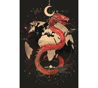 Jörmungandr of the Red Coil: Lined Journal