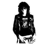 Joey Ramone pegatina vinilo de corte premium. Rótulo profesional (50 x 90 cm, rojo)