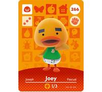 Joey - Tarjeta Amiibo de Nintendo Animal Crossing Happy Home Designer - 266