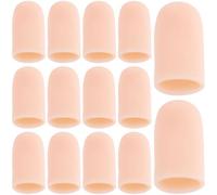 Joez Wonderful 14 protectores de dedos de gel, protectores de dedos de silicona, fundas de dedos, protección para las puntas de los dedos, protección para ampollas de agrietamiento de los dedos