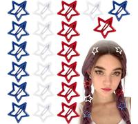 Joez Wonderful 21 pinzas de pelo de estrella, pinzas de metal de 3 cm, bonitos pasadores de pelo de estrella, accesorios antideslizantes para el cabello para mujeres (3 estilos)