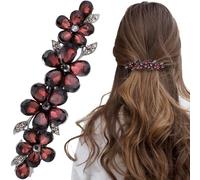 Joez Wonderful Pinzas para el pelo con diamantes de imitación, accesorios para el cabello de novia para mujer, horquillas de cristal brillante, pasadores de pelo elegantes para boda, novia, pelo largo
