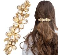 Joez Wonderful Pinzas para el pelo con diamantes de imitación, accesorios para el cabello de novia para mujer, horquillas de cristal brillante, pasadores de pelo elegantes para boda, novia, cabello