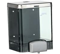 Jofel - ac21150 Vision, Dispensador de jabón, Dosificador de jabón líquido con depósito rellenable, Pulsador de ABS, Depósito en SAN Fumé de 1,4 Lts.