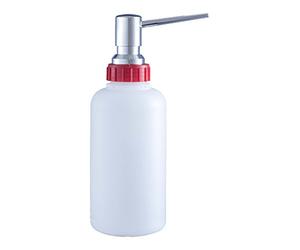 Jofel - AC63000, Dosificador de Jabón Empotrable, Pulsador con Botella, Inox Brillo, Incorpora Botella o Depósito, Rellenable, Cabezal de Latón, 1 L