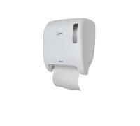 Jofel - AG65000, Dispensador de Papel Automático, Dispensador de Papel Bobina en Continuo, Fabricado en ABS Blanco, Papel 220 mm Ancho, 200 mm Mandril ø 35/45mm