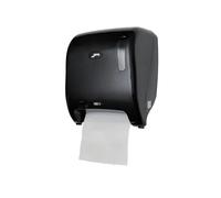 Jofel - AG65600, Dispensador de Papel Automático, Dispensador de Papel Bobina en Continuo, Fabricado en ABS Negro, Papel 220 mm Ancho, 200 mm Mandril ø 35/45mm