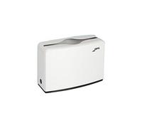 Jofel - AH52000, Servilletero Sobremesa Rectangular, Dispensa Servilletas por Parte Superior, Admite Servilletas tipos Z (24×24) y W (24×32) cm, Carga Máxima 250 Servilletas, Fabricado en ABS Blanco