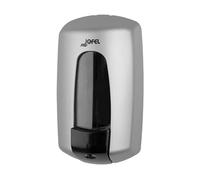 Jofel - Dosificador de Jabón Líquido para Pared, Recargable con Capacidad para 0.9L, Dispensador Jabón Baño Rellenable, Válvula Anticorrosión y Antigoteo, Carcasa ABS, Aitana AC70300, Silver