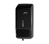 Jofel - Dosificador de Jabón para Pared, Rellenable con Espuma con Capacidad de 0.8L, Dispensador Jabón Baño, Carcasa ABS, Azur AC40000, Negro