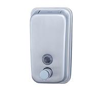 Jofel - Dosificador de Jabón para Pared, Rellenable con Jabón Líquido con Capacidad de 0.5L, Dispensador Jabón Baño Vertical, Válvula Antigoteo y Anticorrosión, Clásica ALL1006, Inox Satinado