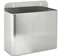 Jofel - Papelera Mural Inox, Papelera para Fijar en la Pared, Capacidad 10 Lts, Fácil Extracción para Limpieza, Múltiples Usos, Robusta, Resistente y de Larga Duración, AL71601