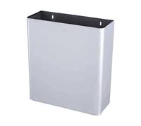 Jofel - Papelera Mural Inox, Papelera para Fijar en la Pared, Capacidad 20 Lts, Fácil Extracción para Limpieza, Múltiples Usos, Robusta, Resistente y de Larga Duración, AL71621