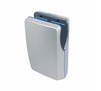 Jofel - Secamanos Óptico de Alto Rendimiento 10seg. Secado (540 Km/h) 1550W, Secador de Manos Automático, Evaporación de Agua Recogida, Modelo Jet Tifón Carcasa ABS Antibacteriana, AA2550 Plata