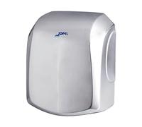 Jofel - Secamanos Óptico de Alto Rendimiento (525 Km/h) 1400W, Secado en 10 segundos, Secador de Manos Automático, Filtro Hepa, Antivandálico, Modelo AVE Carcasa Acero de Inoxidable, AA18000 Brillo