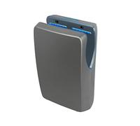 Secador de Manos Comercial Jofel Jet Smart de Alta Velocidad, Cortina de Aire Automática (540 Km/h, 1500W), Montaje en Pared con Filtro HEPA, Carcasa ABS Antibacteriana, Hecho en la UE, Negro Mate