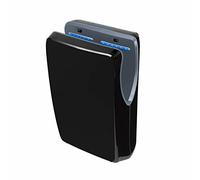 Jofel - Secamanos Óptico de Alto Rendimiento (540 Km/h) 1500W, Secador de Manos Automático, Rápido, Tipo Cortina, Depósito Recogeaguas, Modelo Jet Smart Carcasa ABS Antibacteriana, AA24650 Negro