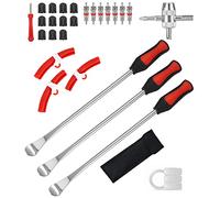 JOFLVA Desmontadores De Neumático Kits, 15in Palancas De Neumáticos, Cuchara De neumáticos, Palancas Neumaticos Moto,Palancas De Neumáticos Acero Al Manganeso Removedor De Llantas Cuchara Herramientas