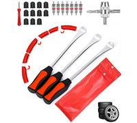 JOFLVA Neumáticos De Palanca De Neumáticos,Cuchara de neumáticos, Desmontadores De Neumático Kits, Palancas Neumaticos Moto, para Motocicleta Bicicleta Coche Cambio De Neumático De Eliminación.