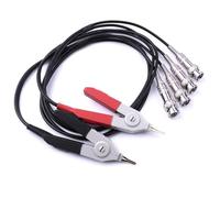 JOFUUM Cables de Prueba para Medidor LCR de 600-700 mm, Terminal de Clip, Línea Kelvin, Sondas Kelvin de Cuatro Hilos de Alta Calidad, Pinza Kelvin.