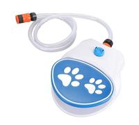 JOFUUM Fuente de agua para mascotas, aspersor accionado por pedales, promueve la hidratación, sistema automático de beber para mascotas, fácil instalación