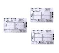 JOFUUM Regla de ECG de 7 Pasos, Regla de ECG de Plástico, Herramienta de Medición, Regla de ECG de 7 Pasos para Interpretación de ECG/EKG
