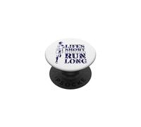 Jogger Lifes es Corta, Corre Larga PopSockets PopGrip Adhesivo
