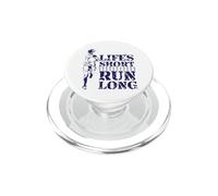 Jogger Lifes es Corta, Corre Larga PopSockets PopGrip para MagSafe