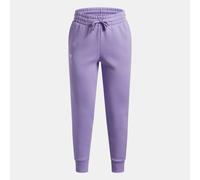 Under Armour Niña Rival Fleece Jogger, Pantalón Largo Deportivo de Forro Polar de Mezcla de algodón ultrasuave, Pantalones de chándal Ligeros con Pernera cónica y bolsillosTransparent / / White,YLG