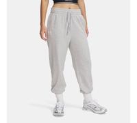 Jogger Under Armour Rival Terry para mujer Mod Gris Light Heather / Blanco XL