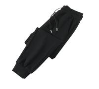 Jogging Niño Pantalones anchos con Pierna Recta Baggy Cintura Elástica De Talle Alto Sudadera Ligero Color Sólido Pantalones Deportivos Casual con Bolsillos, A-le negro, 3-4 Años