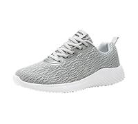 Joggingschuhe Herren Turnschuhe Berufsschuhe Sportschuhe Mode Vielseitig Freizeitschuh Schuhe Joggingschuhe Mit Weich Dicke Sohle Atmungsaktiv Outdoor SchnüRer Walkingschuhe Lange Reise, gris, 44 EU