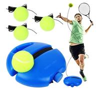 Jognee Juego de entrenamiento de tenis con 3 pelotas de rebote, equipo de tenis portátil, pelota de tenis práctica, entrenador de tenis con cuerda para niños, jugadores principiantes