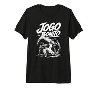 Jogo Bonito Camiseta Divertida Capoeira Roda Fighter Camiseta Premium